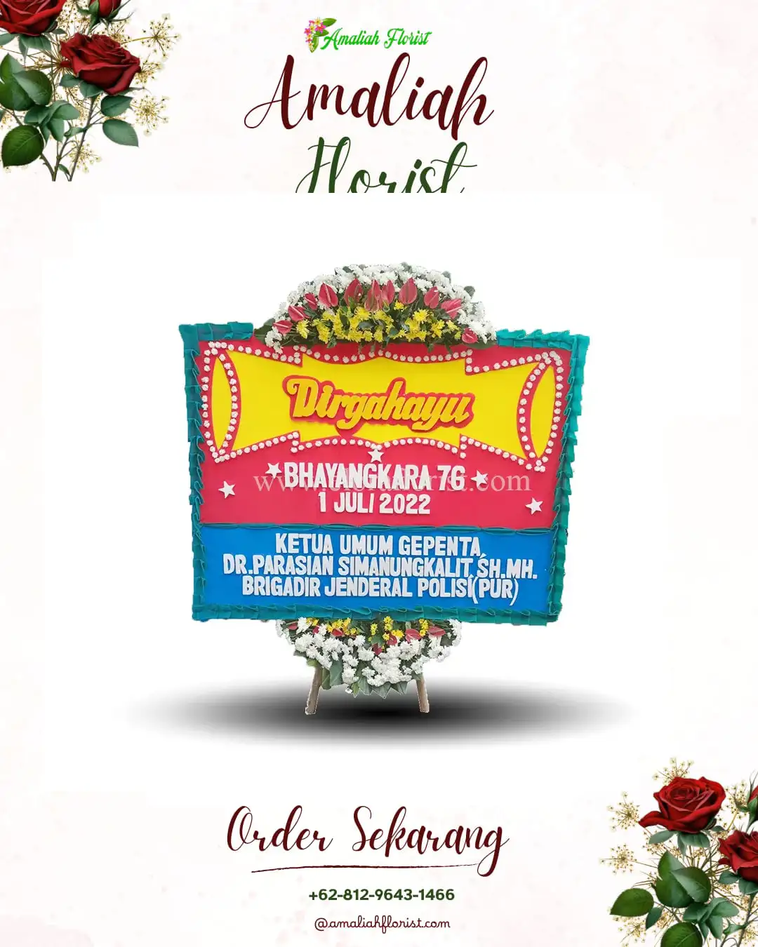 Papan Bunga HUT Ulang Tahun Rahtawu